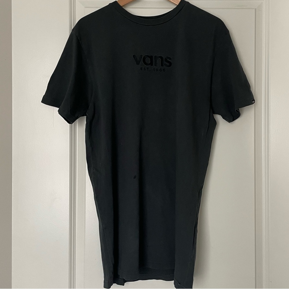 Dark Grey Slim Fit Vans T-Shirt